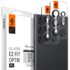  Samsung Galaxy S24 Ultra SM-S928, Kamera lencsevédő fólia, ütésálló fólia, Tempered Glass (edzett üveg), Spigen Glastr Ez Fit Optik Pro, Clear, 2 db / csomag