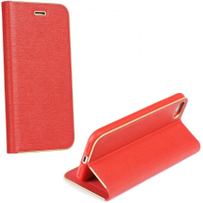 Samsung Galaxy S25 SM-S931, Oldalra nyíló tok, stand, Luna Book, piros tok és táska