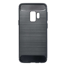 Samsung Galaxy S9 szilikon tok, fekete, SM-G960, Carbon fiber tok és táska