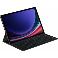 Samsung Galaxy Tab S9 Plus bőr hatású QWERTY, angol nyelvű tablet tok fekete (EF-DX810BBEGGB) tablet tok