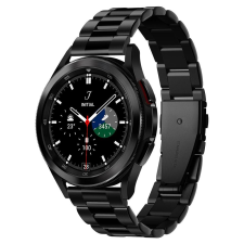  Samsung Galaxy Watch 5 / 5 Pro 40 / 44 / 45 okosóra fémszíj - Spigen Modern Fit fekete fémszíj (20 mm szíj szélesség) okosóra kellék