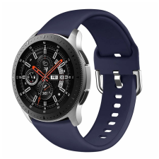  Samsung Galaxy Watch Active 2 (20mm) okosóra szíj - sötétkék szilikon szíj okosóra kellék