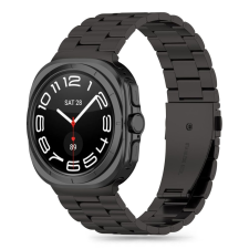 Samsung Galaxy Watch Ultra (47mm) SM-L705, fém pótszíj, TP Stainless, fekete okosóra kellék