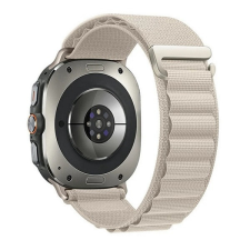 Samsung Galaxy Watch Ultra (47mm) SM-L705, textíl pótszíj, állítható, fehér okosóra kellék