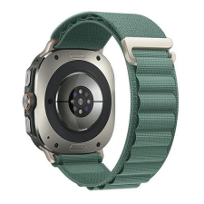  Samsung Galaxy Watch Ultra (47mm) SM-L705, textíl pótszíj, állítható, világoszöld okosóra kellék