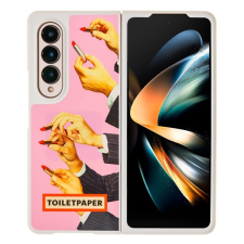 Samsung Galaxy Z fold4 Toiletpaper rúzs mintás gyári tok, rózsaszín (GP-FPF936AMCPY) tok és táska
