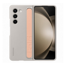 Samsung Galaxy Z Fold5 5G (SM-F946) szilikon telefonvédő (matt, beépített szíj) homok tok és táska