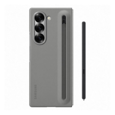 Samsung Galaxy Z Fold6 5G (SM-F956) műanyag telefonvédő (ultravékony + ceruza tartó) sötétszürke mobiltelefon kellék