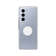 Samsung Galaxy Z Fold 5 tok rögzítővel, Átlátszó tok és táska