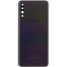 Samsung GH82-19467A Gyári Samsung Galaxy A70 fekete akkufedél hátlap - burkolati elem mobiltelefon, tablet alkatrész