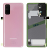 Samsung GH82-21576A Gyári Samsung Galaxy S20 / S20 5G Rózsaszín akkufedél hátlap, burkolati elem, kamera lencse