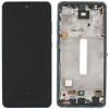 Samsung GH82-25524A Gyári Samsung Galaxy A52 / A52 5G / A52s 5G OLED kijelző érintővel Kék kerettel előlap