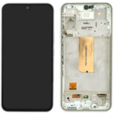 Samsung GH82-31232A Gyári Samsung Galaxy A54 OLED kijelző érintővel Fehér kerettel előlap mobiltelefon, tablet alkatrész