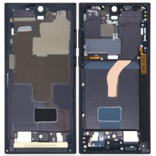 Samsung GH96-14953C Samsung Galaxy S22 Ultra 5G Fekete középső keret mobiltelefon, tablet alkatrész