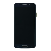 Samsung GH97-17162A Gyári Samsung Galaxy S6 Edge SM-G925F G925 fekete gyári LCD kijelző érintővel kerettel (előlap) ragasztóval