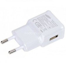 Samsung Hálózati töltő adapter, 5V / 1550mA, USB aljzat, Samsung, fehér, gyári mobiltelefon kellék