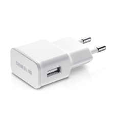Samsung hálózati töltő USB aljzat (5V/2000mA) FEHÉR mobiltelefon kellék