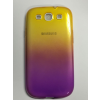 Samsung I9300 I9301 I9305 Galaxy S3/S3 Neo/S3 LTE sárga és lila színű 0.3mm vékony szilikon tok