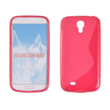 Samsung i9500 Galaxy S4, Szilikon tok, S-Case, rózsaszín tok és táska