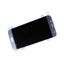 Samsung J530 Galaxy J5 2017 kompatibilis LCD modul, OEM jellegű, ezüst/kék mobiltelefon, tablet alkatrész
