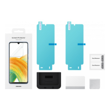 Samsung képernyővédő fólia 2db (törlőkendő, felhelyezést segítő keret) átlátszó mobiltelefon kellék