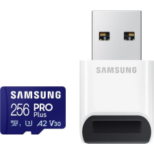 Samsung MicroSD kártya - 256GB MB-MD256SB/WW (PRO PLUS kártyaolvasóval, R180/W130, 256GB) memóriakártya
