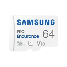 Samsung MicroSD kártya - 64GB MB-MJ64KA/EU (PRO Endurance, Class10, R100/W30, adapter, 64GB) memóriakártya