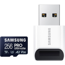 Samsung MicroSDXC 256 GB PRO Ultimate + USB adapter (2023) memóriakártya