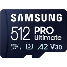Samsung MicroSDXC 512 GB PRO Ultimate + SD adapter memóriakártya
