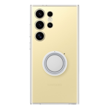 Samsung műanyag telefonvédő (ultravékony, tartógyűrű, kitámasztó) ÁTLÁTSZÓ tok és táska