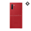 Samsung műanyag telefonvédő (valódi bőr hátlap) PIROS (EF-VN970LREGWW)