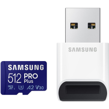 Samsung Pro Plus 512GB microSD (MB-MD512KB/WW) memória kártya kártyaolvasóval (MB-MD512KB/WW) memóriakártya