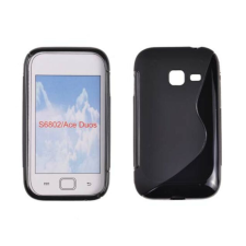 Samsung S6802 Galaxy Ace DuoS, Szilikon tok, S-Case, fekete tok és táska