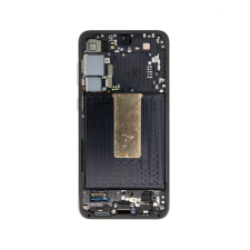 Samsung S916 Galaxy S23+ kompatibilis LCD kijelző + érintő, kerettel, fekete mobiltelefon, tablet alkatrész