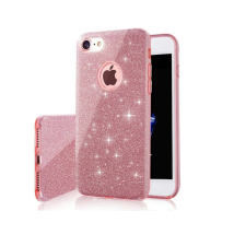 Samsung Samsung Galaxy A03s szilikon tok, csillámos, hátlap tok, pink, SM-A037, Glitter tok és táska