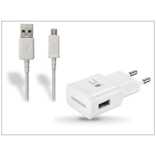 Samsung Samsung gyári USB hálózati töltő adapter + micro USB adatkábel - 5V/2A - EP-TA20EWE + ECB-DU4AWE/EWE white (csomagolás nélküli) kábel és adapter