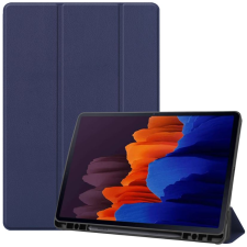 Samsung Samung Tab S7Plus T970/T975 12.4" tok toll tartóval kék (TABCASE-SAMS7PPEN-BL) (TABCASE-SAMS7PPEN-BL) tablet tok
