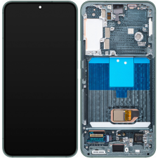 Samsung SM-S901 Galaxy S22 (2022) zöld gyári LCD kijelző érintővel és kerettel mobiltelefon, tablet alkatrész