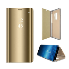 Samsung Smart Clear View Samsung G770 Galaxy S10 Lite / A91 arany okos könyvtok tok és táska
