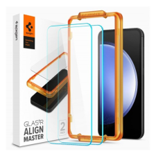 Samsung Spigen AlignMaster Glas.tR Samsung Galaxy S23 FE Tempered kijelzővédő fólia (2db) mobiltelefon kellék