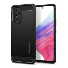 Samsung Spigen Rugged Armor Samsung Galaxy A53 Matte Black tok, fekete tok és táska