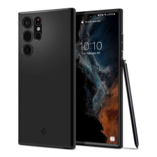 Samsung SPIGEN THIN FIT műanyag telefonvédő (matt, ultravékony, kameravédő) FEKETE tok és táska