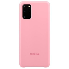 Samsung szilikon hátlap tok Galaxy S20+ készülékhez, rózsaszín tok és táska