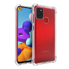 Samsung Szilikon telefonvédő (közepesen ütésálló, légpárnás sarok) ÁTLÁTSZÓ Samsung Galaxy A21s (SM-A217F) tok és táska