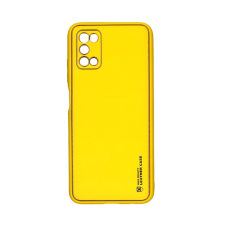 Samsung Telefontok Samsung Galaxy A03S - Forcell műbőr hátlap tok, sárga tok és táska