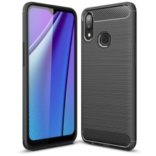 Samsung Telefontok Samsung Galaxy A10s - Forcell CARBON fekete szilikon tok tok és táska