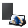 Samsung tok álló, bőr hatású (aktív FLIP, oldalra nyíló, asztali tartó funkció) SZÜRKE Samsung Galaxy Tab A8 10.5 WIFI (2021) SM-X200, Samsung Galaxy Tab A8 10.5 LTE (2021) SM-X205