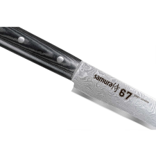 Samura -Damascus 67 szeletelő kés, damaszkuszi acél 67 rétegű, 19,5 cm, ezüst/fekete színben kés és bárd