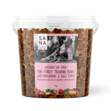 Sanadog Mini Pulykás Tréning jutalomfalat édesburgonyával és gránátalmával 1kg jutalomfalat kutyáknak