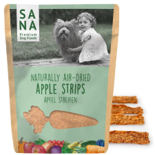 SANADOG Szárított Almacsíkok, 100 g jutalomfalat kutyáknak